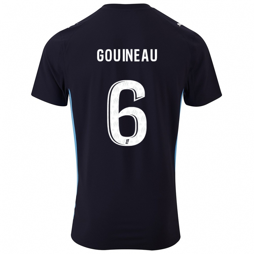 נשים Coline Gouineau #6 שחור תכלת הרחק ג'רזי 2025/26 חולצה קצרה