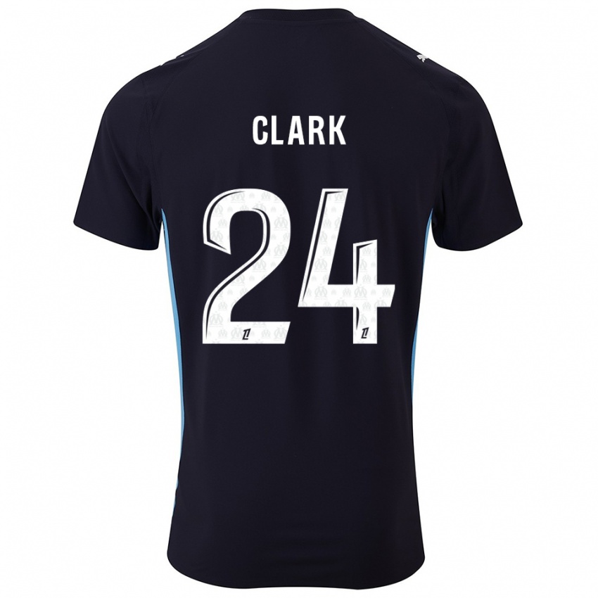 נשים Ashley Clark #24 שחור תכלת הרחק ג'רזי 2025/26 חולצה קצרה
