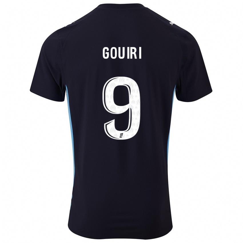 נשים אמין גוירי #9 שחור תכלת הרחק ג'רזי 2025/26 חולצה קצרה