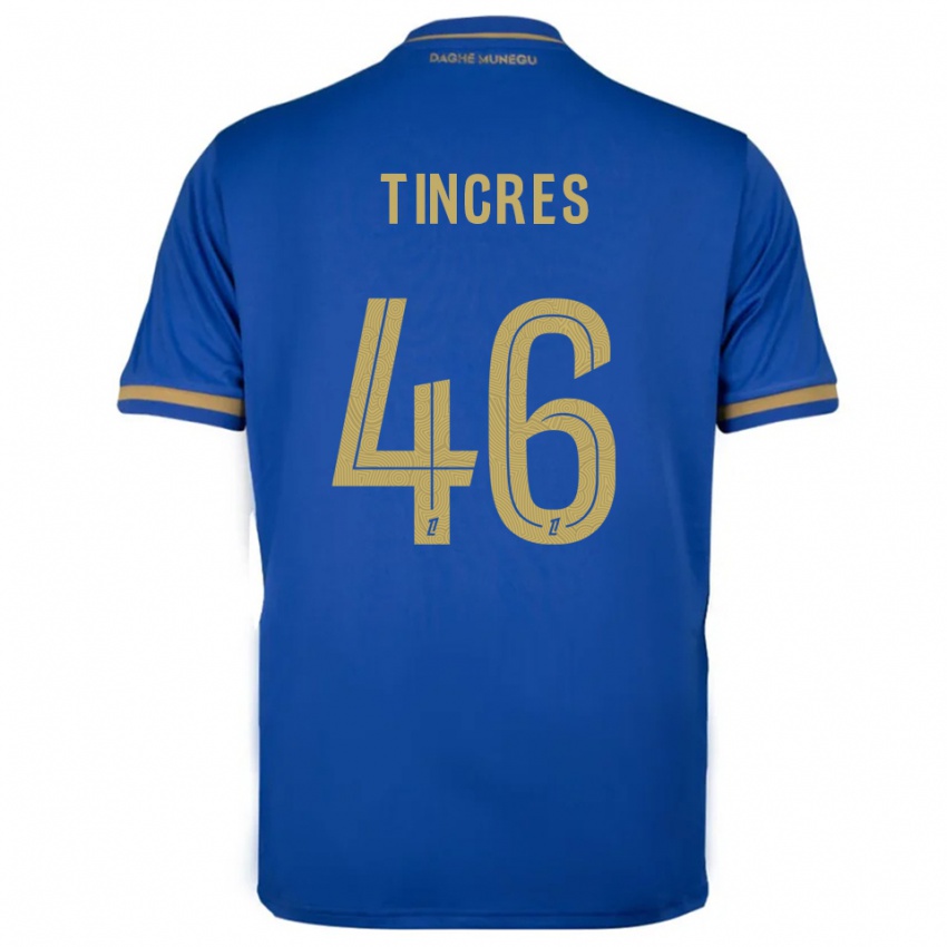 נשים Joan Tincres #46 כחול זהב הרחק ג'רזי 2025/26 חולצה קצרה נשים Joan Tincres #46 כחול זהב הרחק ג'רזי 2025/26 חולצה קצרה