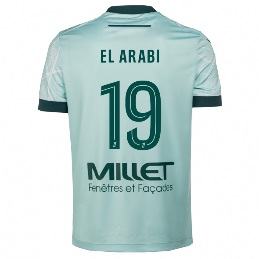 נשים יוסף אל-ערבי #19 ירוק לבן הרחק ג'רזי 2025/26 חולצה קצרה