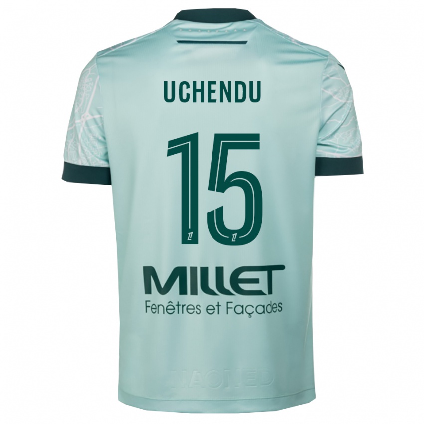 נשים Chinaza Uchendu #15 ירוק לבן הרחק ג'רזי 2025/26 חולצה קצרה