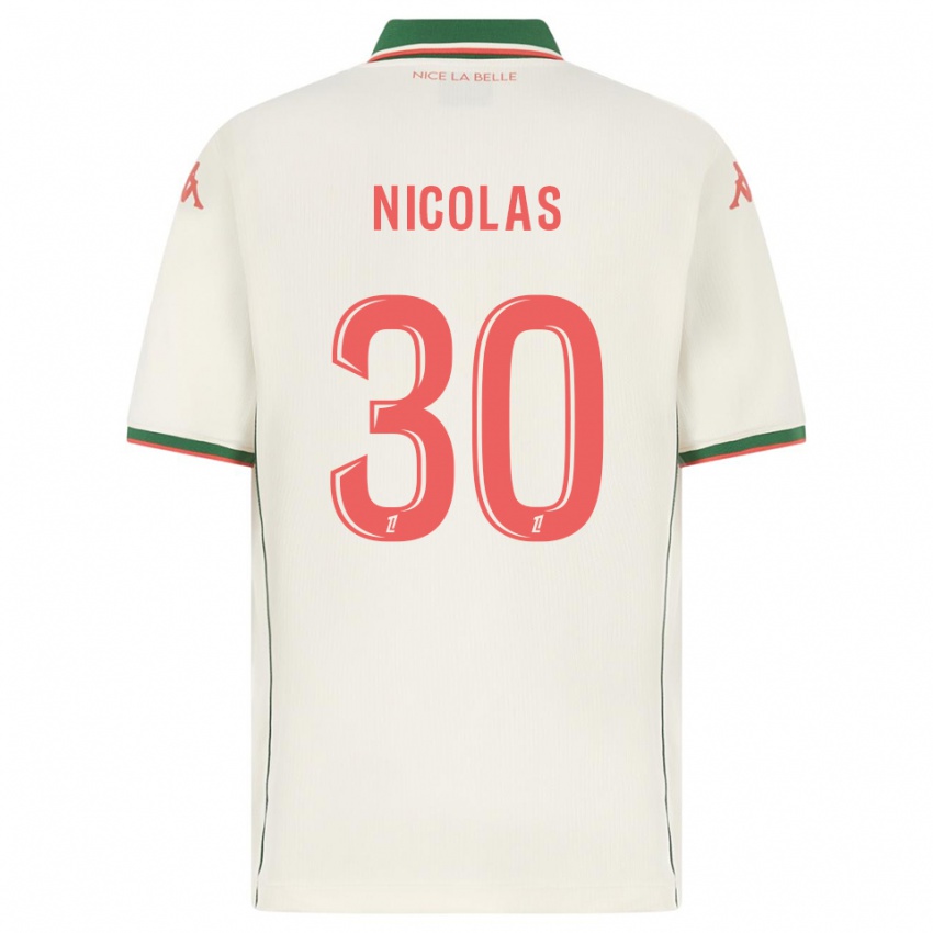 נשים Lina-Lou Nicolas #30 לבן ירוק הרחק ג'רזי 2025/26 חולצה קצרה
