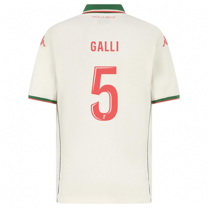 נשים Clara Galli #5 לבן ירוק הרחק ג'רזי 2025/26 חולצה קצרה