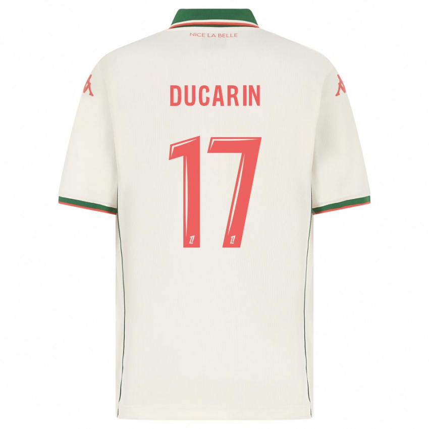 נשים Léa Ducarin #17 לבן ירוק הרחק ג'רזי 2025/26 חולצה קצרה