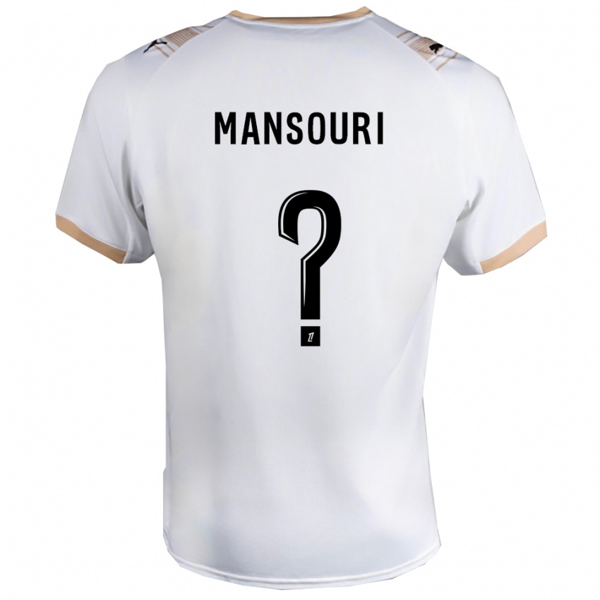 נשים קריאן מנצורי #0 לבן שחור הרחק ג'רזי 2025/26 חולצה קצרה