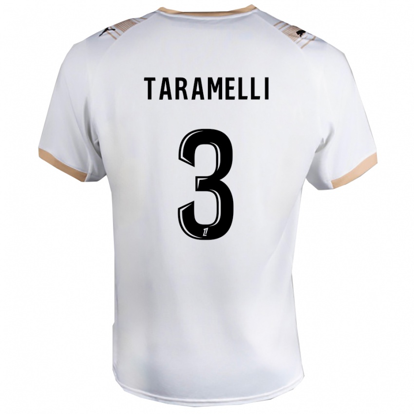 נשים ולנטין טרמלי #3 לבן שחור הרחק ג'רזי 2025/26 חולצה קצרה