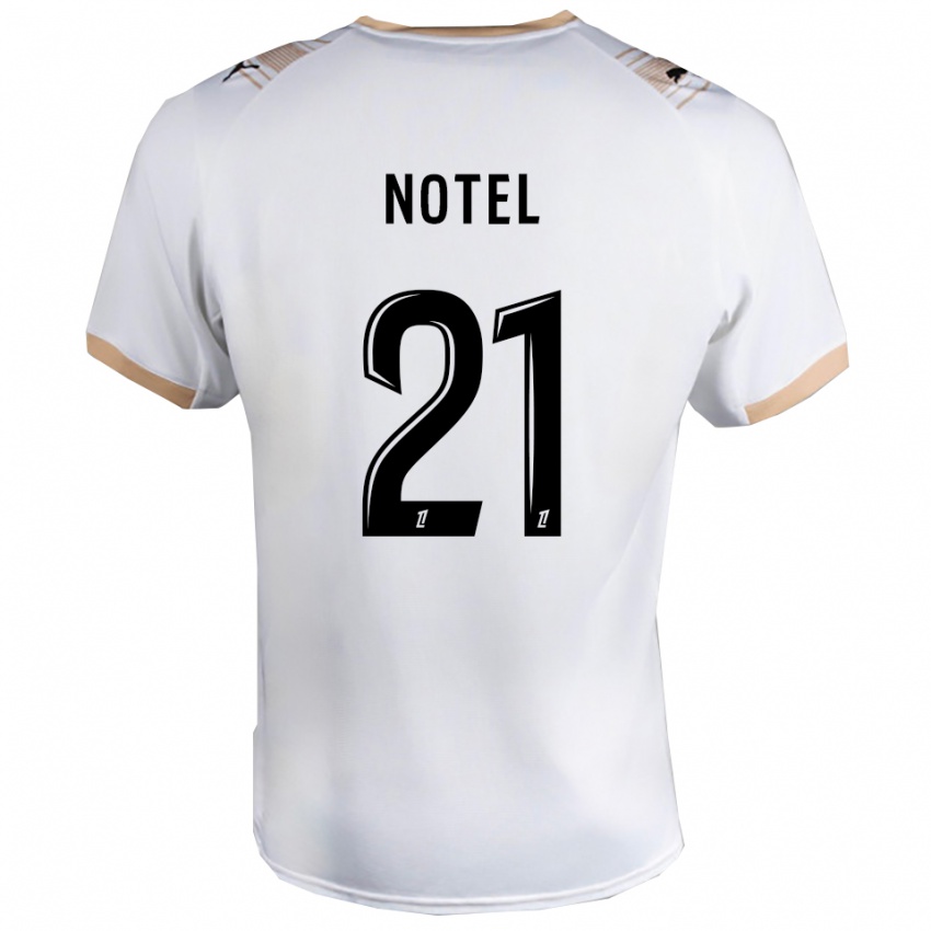 נשים לאה נוטל #21 לבן שחור הרחק ג'רזי 2025/26 חולצה קצרה