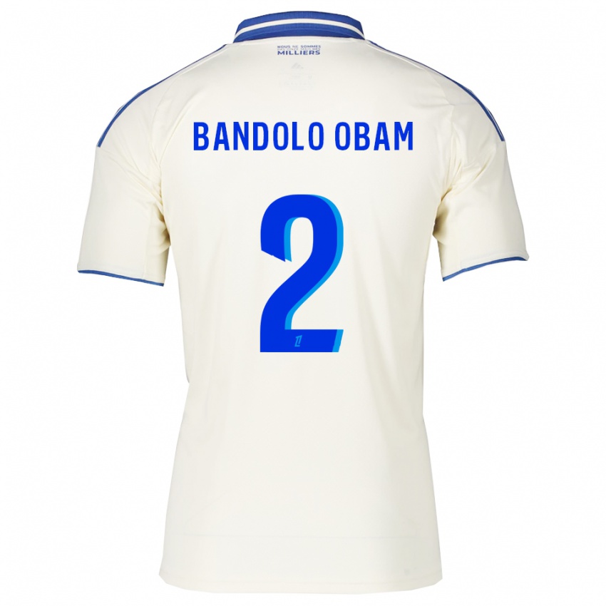 נשים Randy Bandolo Obam #2 שמפניה כחול הרחק ג'רזי 2025/26 חולצה קצרה