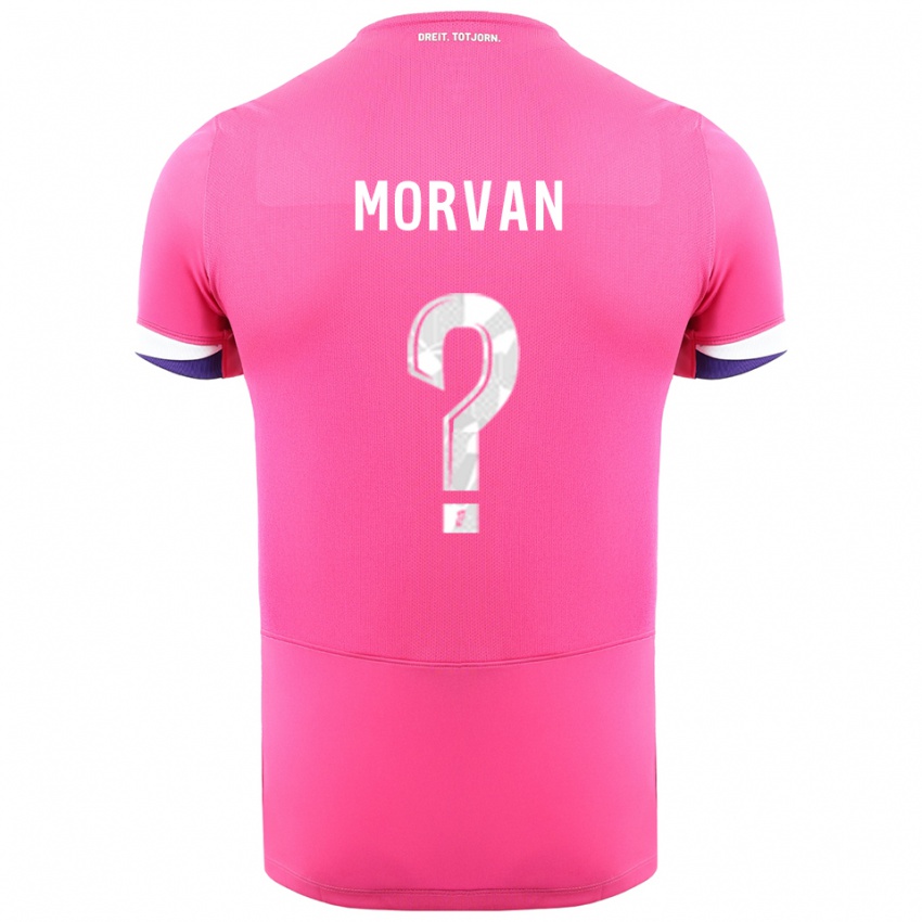 נשים Loup Morvan #0 ורוד לבן הרחק ג'רזי 2025/26 חולצה קצרה