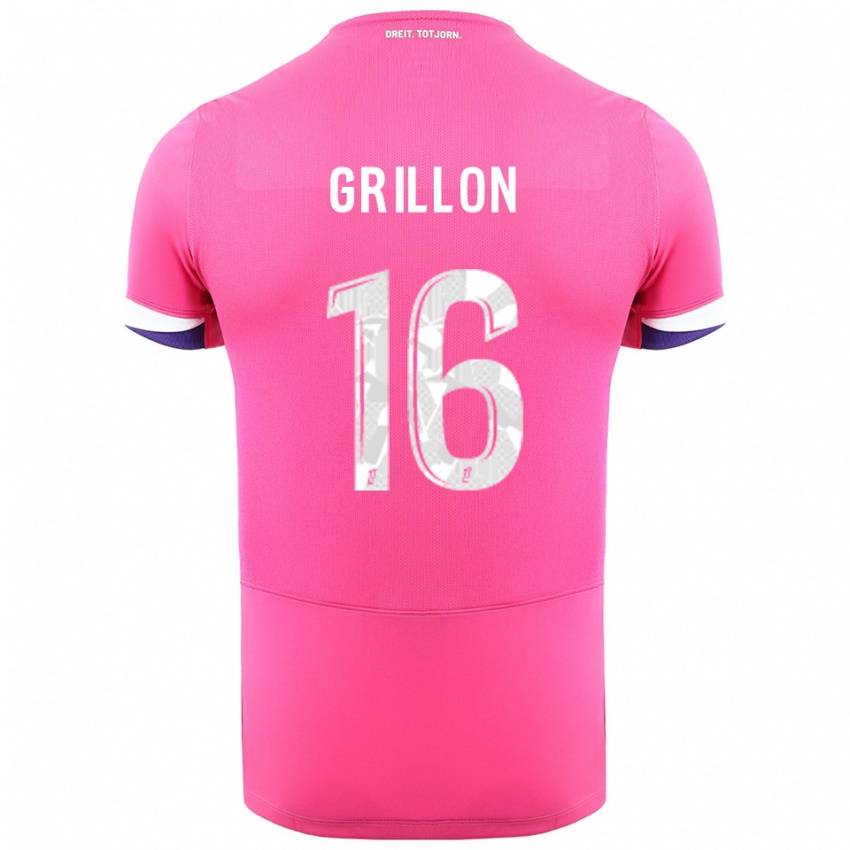 נשים גאל גרילון #16 ורוד לבן הרחק ג'רזי 2025/26 חולצה קצרה