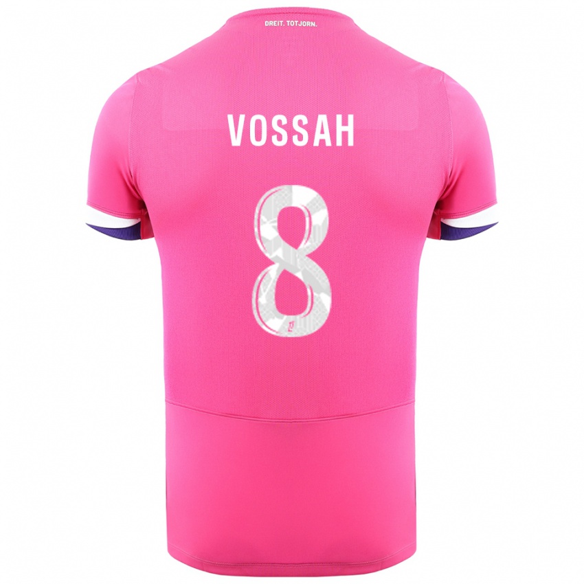 נשים Alexis Vossah #8 ורוד לבן הרחק ג'רזי 2025/26 חולצה קצרה