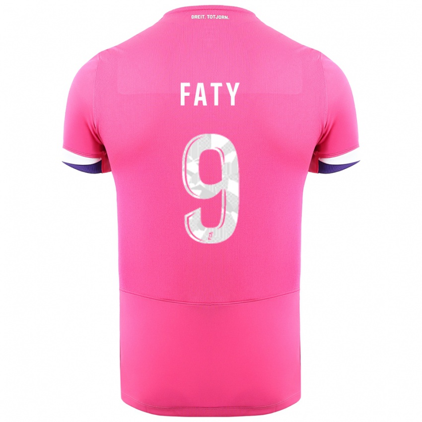 נשים אנצו פאטי #9 ורוד לבן הרחק ג'רזי 2025/26 חולצה קצרה