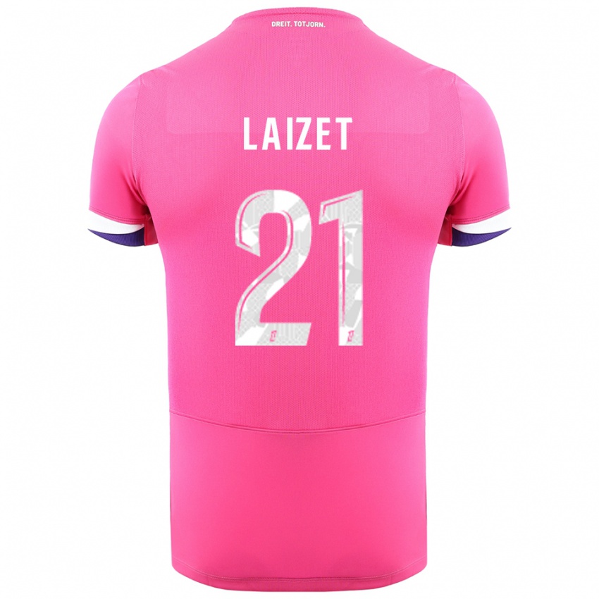 נשים אמה לייזט #21 ורוד לבן הרחק ג'רזי 2025/26 חולצה קצרה