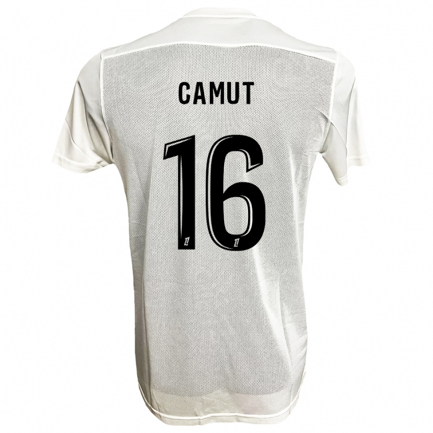 נשים Maël Camut #16 שחור לבן הרחק ג'רזי 2025/26 חולצה קצרה