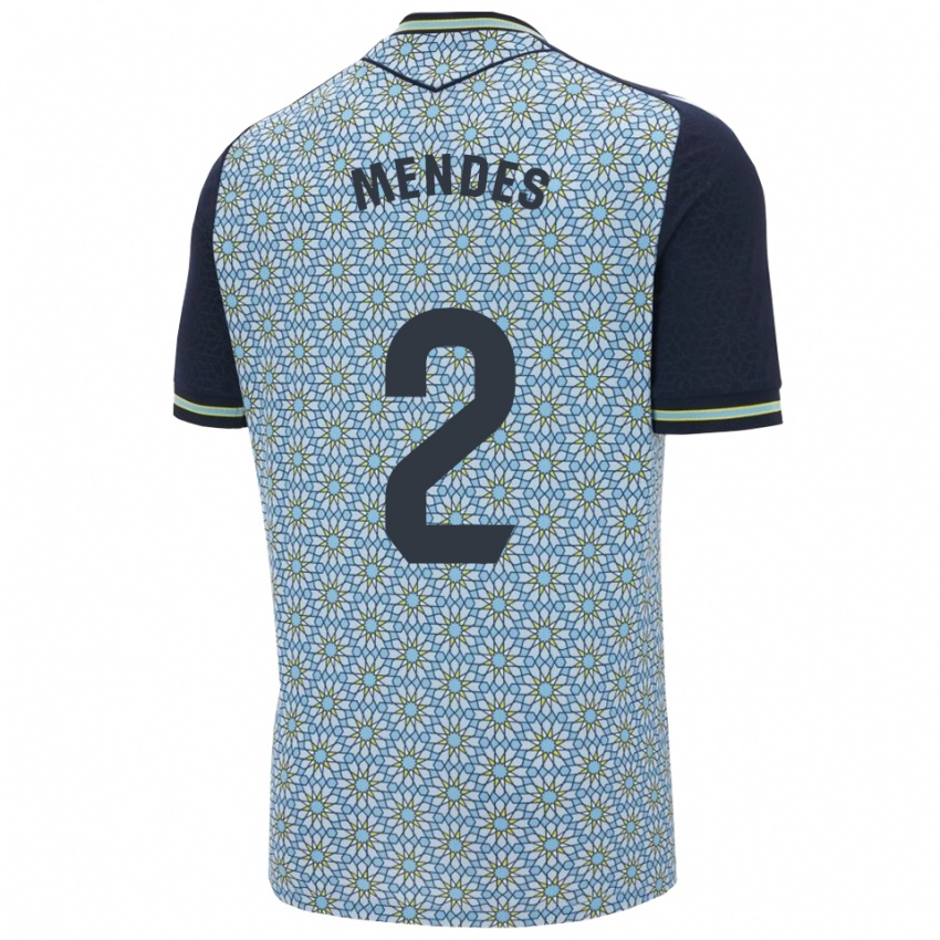 נשים Houboulang Mendes #2 כחול נייבי הרחק ג'רזי 2025/26 חולצה קצרה