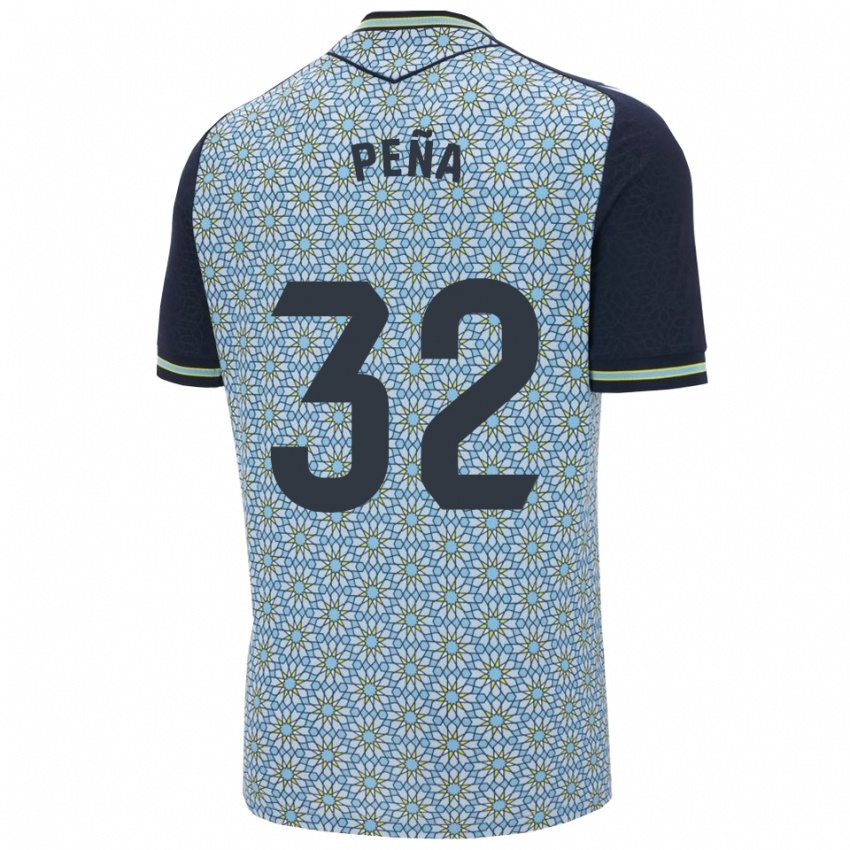 נשים Marcos Peña #32 כחול נייבי הרחק ג'רזי 2025/26 חולצה קצרה