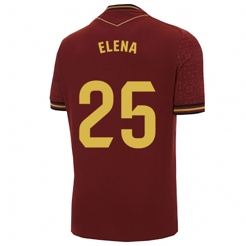 נשים Elena Gómez Labrador #25 בורדו זהב הרחק ג'רזי 2025/26 חולצה קצרה