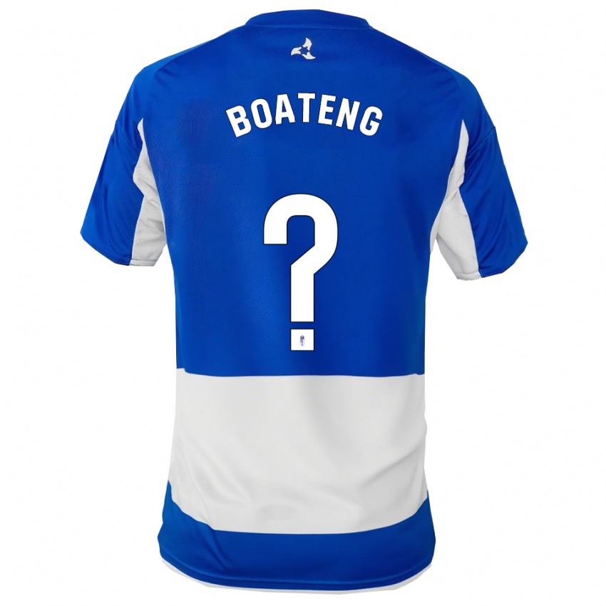 נשים Robin Boateng #0 כחול לבן הרחק ג'רזי 2025/26 חולצה קצרה