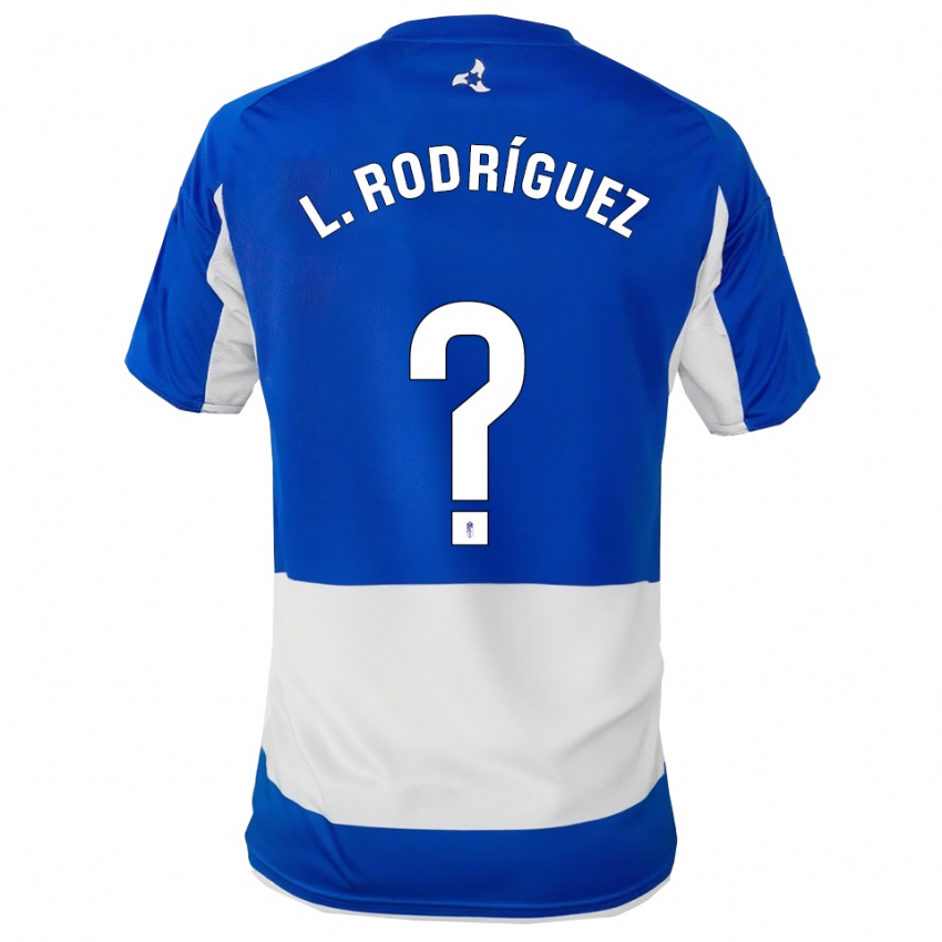 נשים Iker López Rodríguez #0 כחול לבן הרחק ג'רזי 2025/26 חולצה קצרה