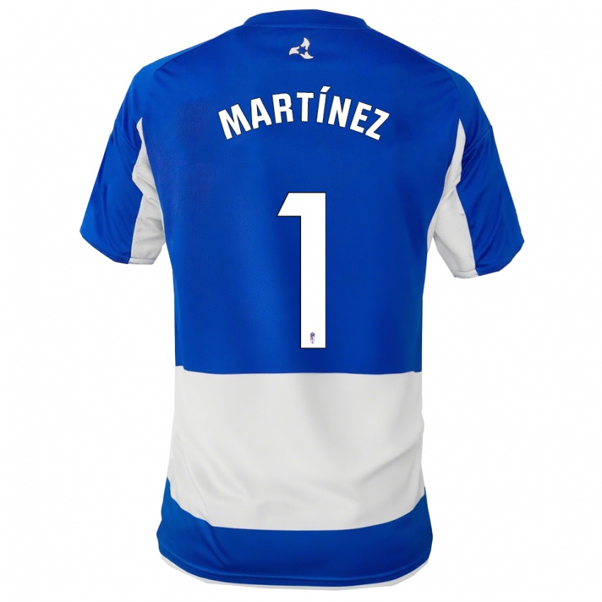 נשים Marc Martínez #1 כחול לבן הרחק ג'רזי 2025/26 חולצה קצרה