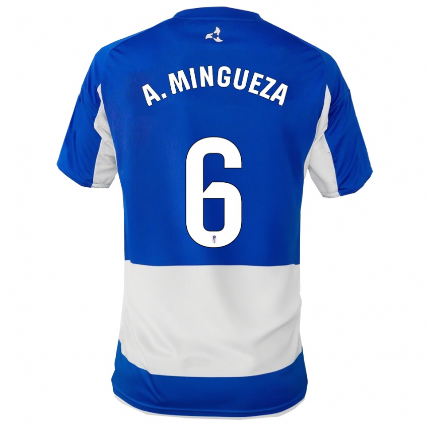 נשים אריאדנה מינגזה #6 כחול לבן הרחק ג'רזי 2025/26 חולצה קצרה