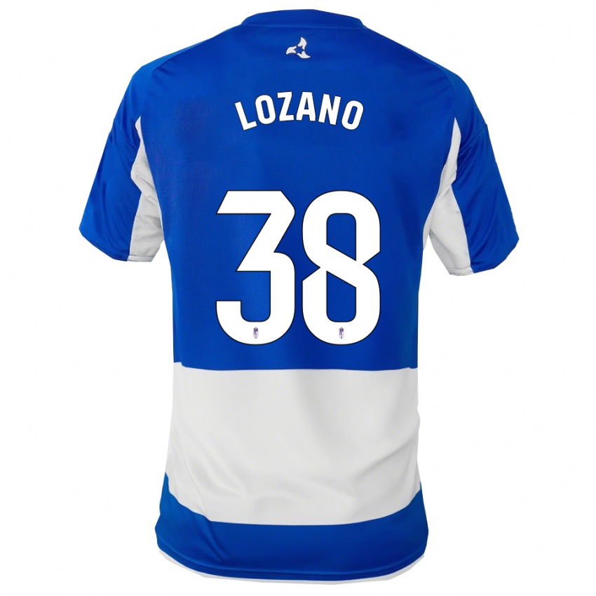 נשים Mario Lozano #38 כחול לבן הרחק ג'רזי 2025/26 חולצה קצרה
