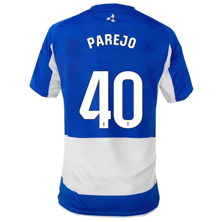 נשים Jesús Parejo #40 כחול לבן הרחק ג'רזי 2025/26 חולצה קצרה