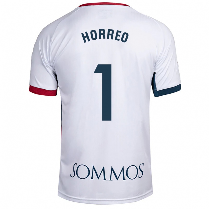 נשים ברטו הוראו #1 לבן אדום הרחק ג'רזי 2025/26 חולצה קצרה