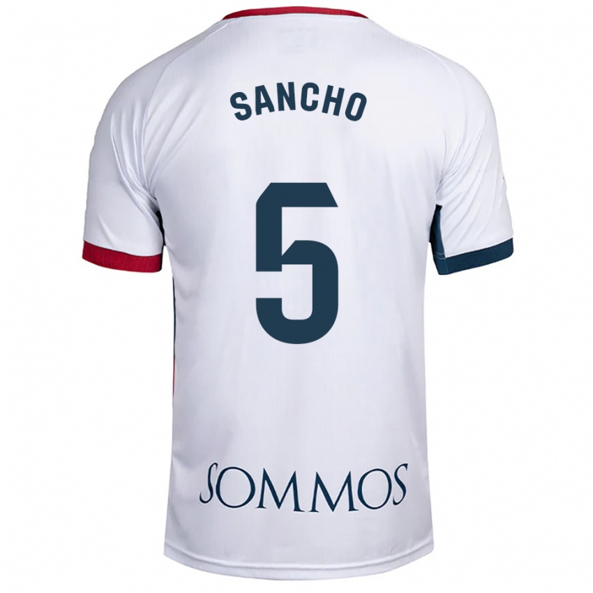 נשים אסתר סנצ'ו #5 לבן אדום הרחק ג'רזי 2025/26 חולצה קצרה