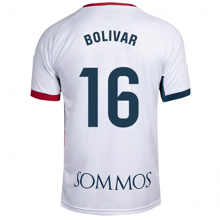 נשים ג'ובאני בוליבאר #16 לבן אדום הרחק ג'רזי 2025/26 חולצה קצרה