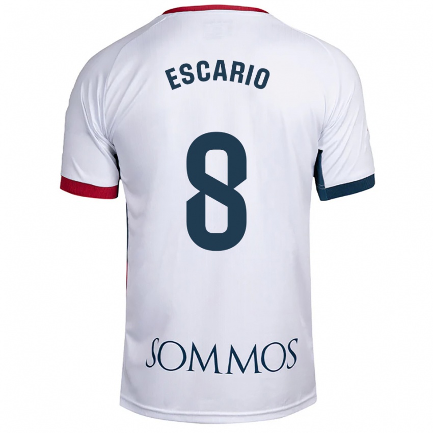 נשים ג׳יימי אסקריו בארה #8 לבן אדום הרחק ג'רזי 2025/26 חולצה קצרה