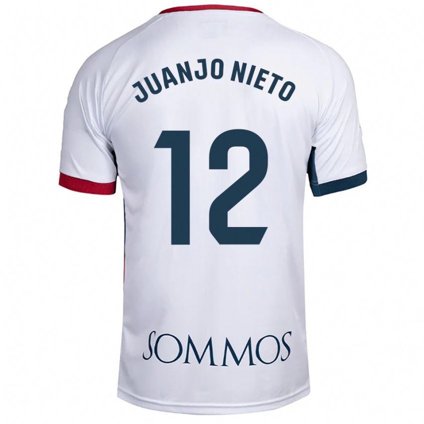 נשים חואנחו נייטו #12 לבן אדום הרחק ג'רזי 2025/26 חולצה קצרה