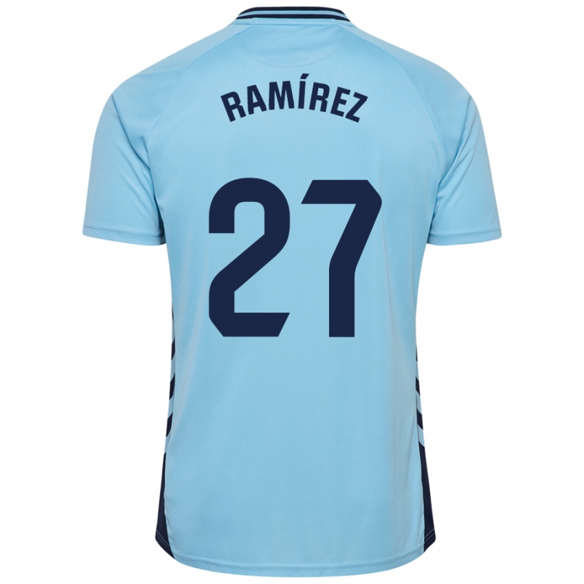 נשים Kirian Ramírez #27 תכלת הרחק ג'רזי 2025/26 חולצה קצרה