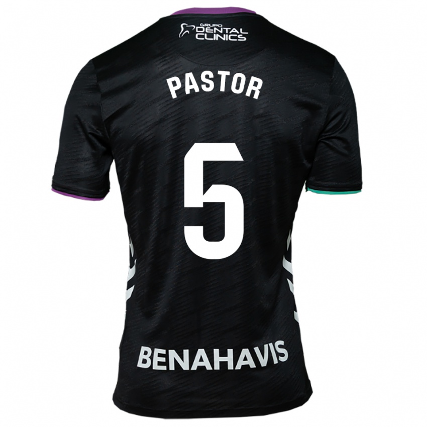 נשים Álex Pastor #5 שחור סגול ירוק הרחק ג'רזי 2025/26 חולצה קצרה