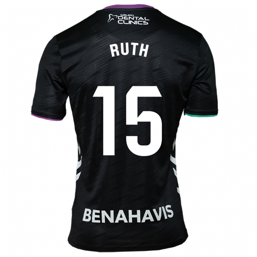 נשים רות #15 שחור סגול ירוק הרחק ג'רזי 2025/26 חולצה קצרה