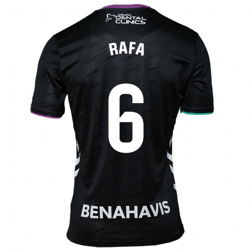 נשים רפא רודריגז #6 שחור סגול ירוק הרחק ג'רזי 2025/26 חולצה קצרה