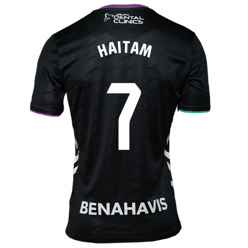 נשים חיתם עבאידה #7 שחור סגול ירוק הרחק ג'רזי 2025/26 חולצה קצרה