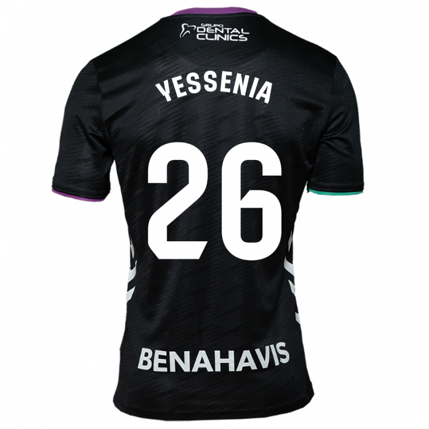 נשים Yessenia Alcaide Martin #26 שחור סגול ירוק הרחק ג'רזי 2025/26 חולצה קצרה