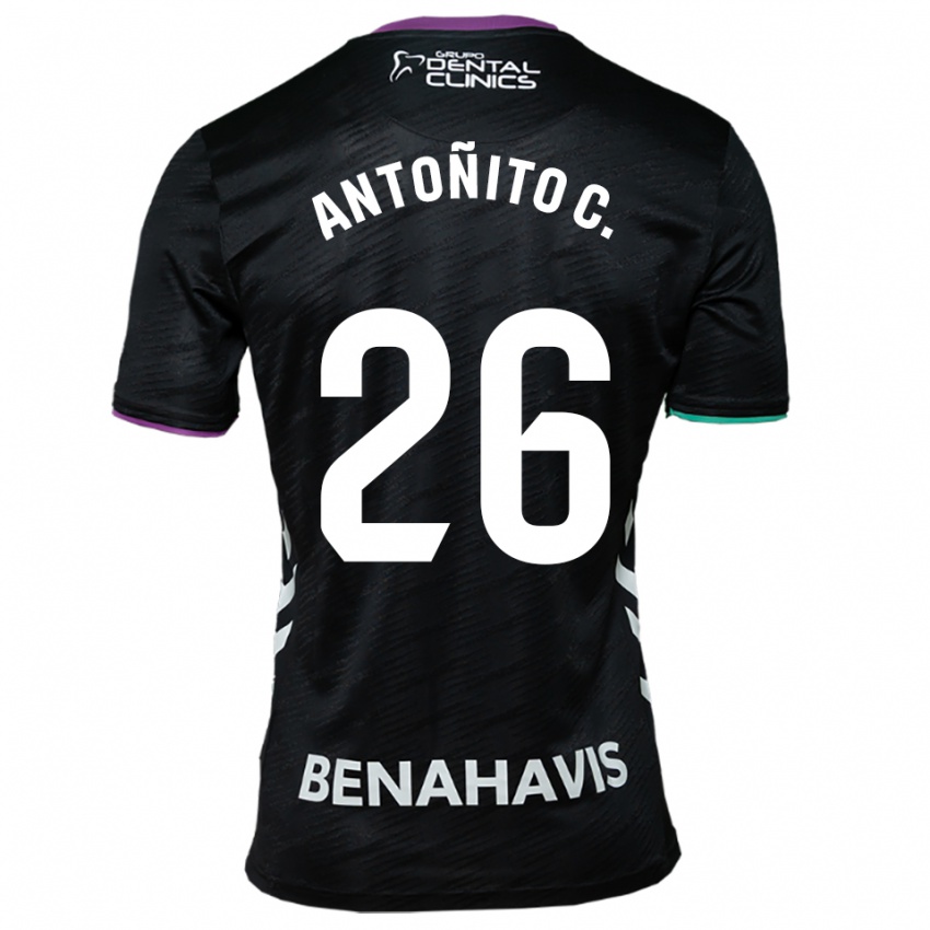 נשים אנטוניו קורדרו #26 שחור סגול ירוק הרחק ג'רזי 2025/26 חולצה קצרה