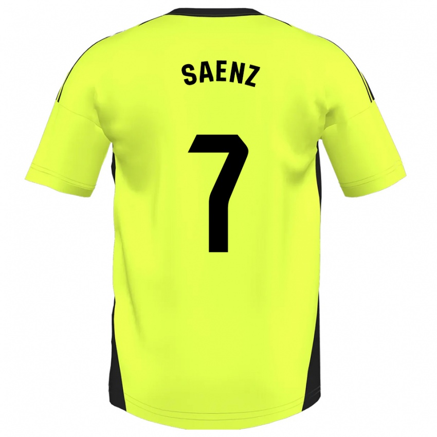 נשים ראול סאנס אספרזה #7 צהוב פלואורסצנטי הרחק ג'רזי 2025/26 חולצה קצרה