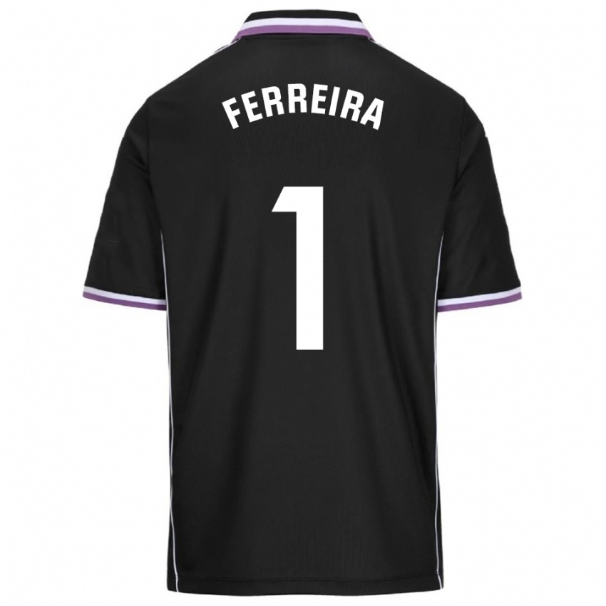 נשים Andre Ferreira #1 סגול שחור הרחק ג'רזי 2025/26 חולצה קצרה