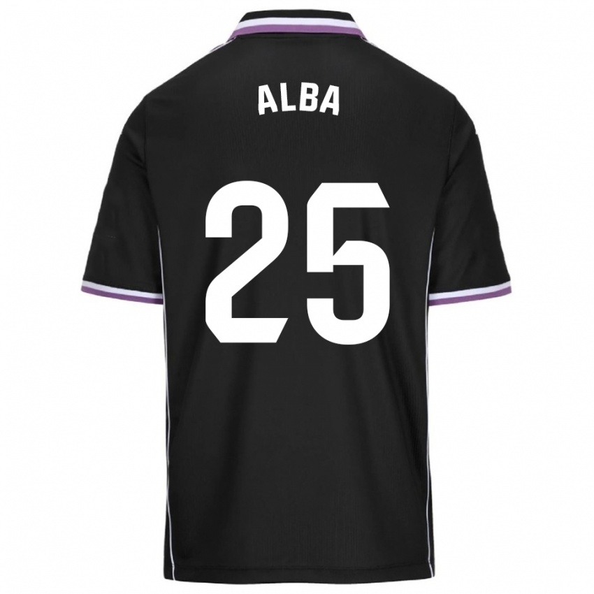 נשים Alba Acebes Rodríguez #25 סגול שחור הרחק ג'רזי 2025/26 חולצה קצרה