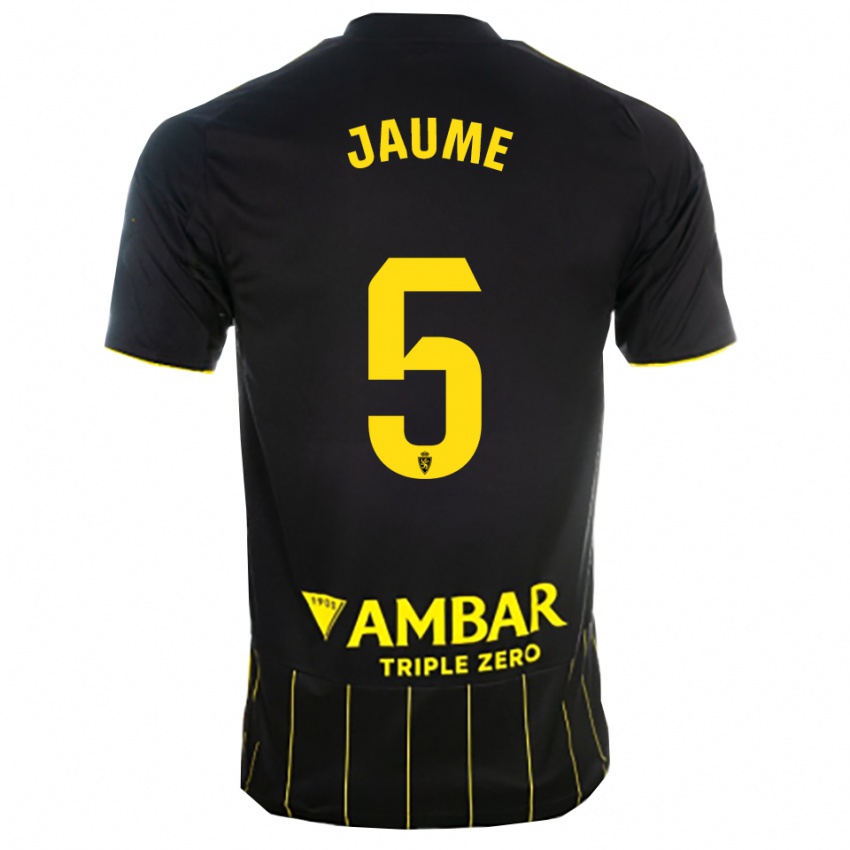 נשים חאומה גראו סיסקאר #5 שחור צהוב הרחק ג'רזי 2025/26 חולצה קצרה