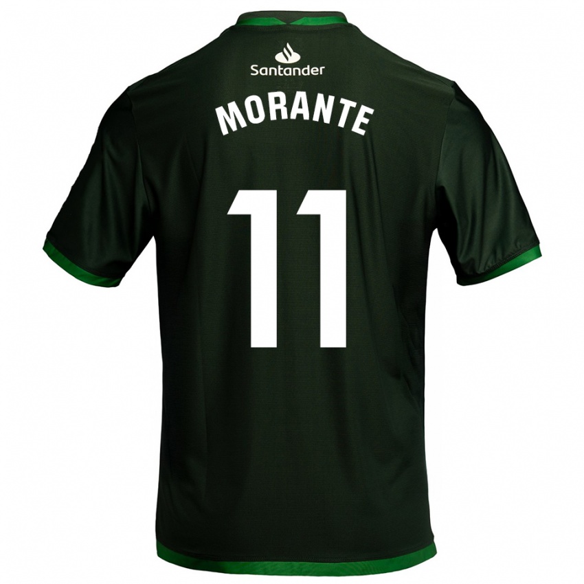 נשים Alejandro Morante #11 ירוק כהה הרחק ג'רזי 2025/26 חולצה קצרה