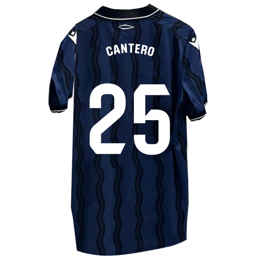 נשים יאגו קנטרו פרס #25 כחול כהה שחור הרחק ג'רזי 2025/26 חולצה קצרה