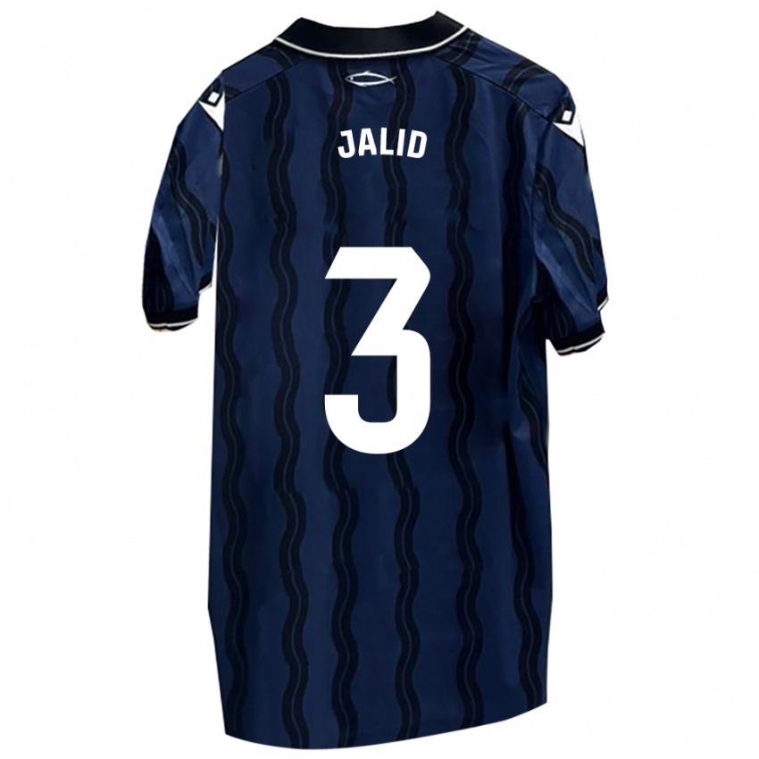 נשים Jalid #3 כחול כהה שחור הרחק ג'רזי 2025/26 חולצה קצרה