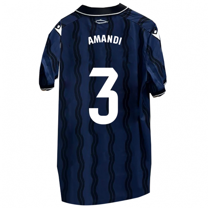 נשים איבן אמאנדי רייגוסו #3 כחול כהה שחור הרחק ג'רזי 2025/26 חולצה קצרה