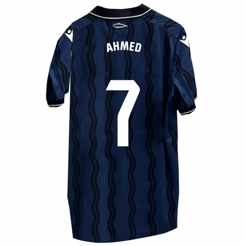 נשים אייזר אחמד #7 כחול כהה שחור הרחק ג'רזי 2025/26 חולצה קצרה