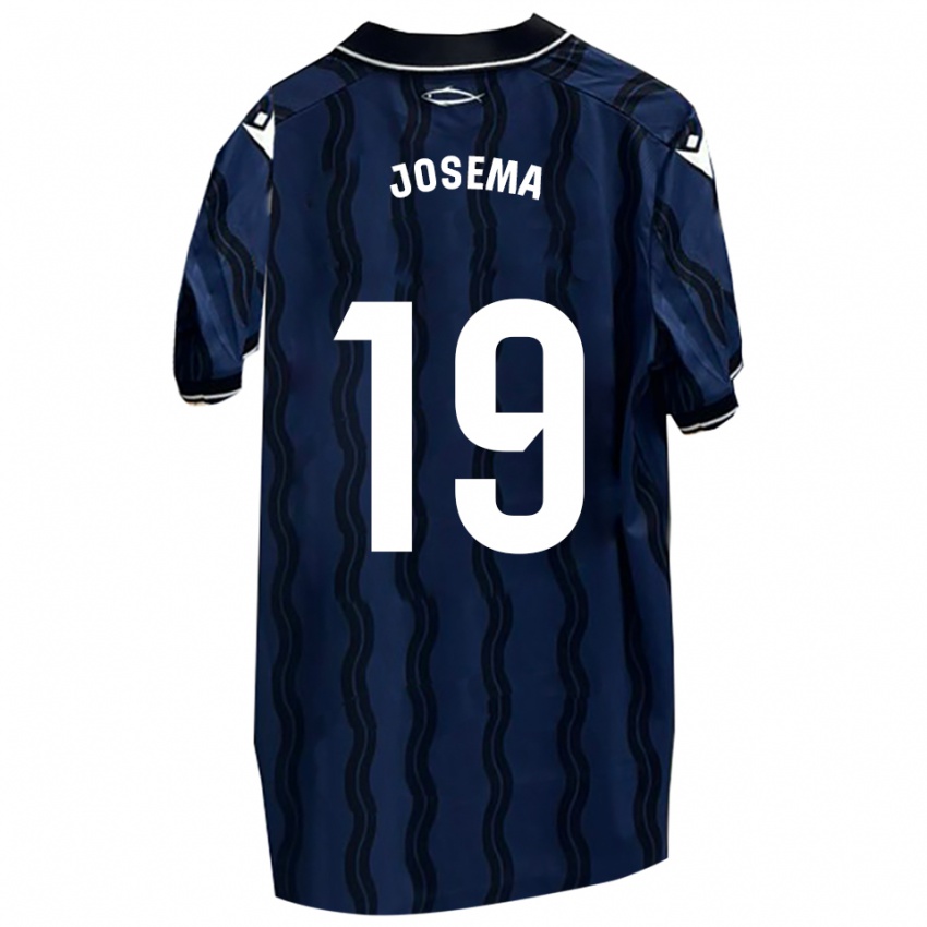 נשים Josema #19 כחול כהה שחור הרחק ג'רזי 2025/26 חולצה קצרה